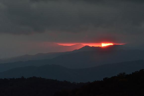 Tropical Storm Blue Ridge Sunset
