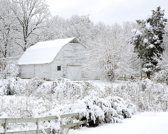 Snowy Barn