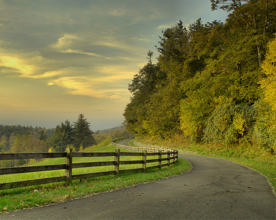 Early Morning Mountain Road