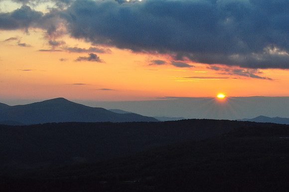 Cloudy Blue Ridge Sunset